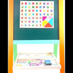 Educational Wooden Blackboard Multicolour