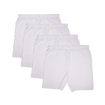 4 - Pieces Cotton Short underwear Girls white