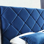 AVON FURNITURE FACTORY (LLC) Chic C46 Velvet Fabric Canton European Upholstered Bed - King Size