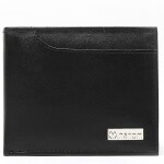 Inahom Bi-Fold Organised Wallet Flat Nappa Genuine and Smooth Leather Upper IM2021XDA0001-001-Black