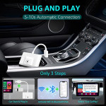 New Wireless Carplay AI Box,Android 12 System,4G+64Gin 7 Secs, Work for Cars with Wired CarPlay&Touch Screen