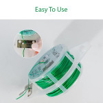 Twist Tie (100M) With Cutter - Multifunction For Garden, Cable and Office Organizer, Bag Sealing (Green)