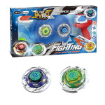 Okk 1001-4 Gyro Metal Fighting Alloy Silver Spin Toy with Launcher, Assorted Colors