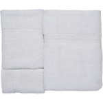 Supreme Quality Towels, Premium 100% Cotton, Ultra Soft, Highly Absorbent, Luxurious 3-piece Hand, Bath & Face Towel, 550gsm, White