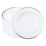 Rosymoment Premium Quality Plastic Dinner Bowl 7 Inch Set Size 10 X 4 X 19