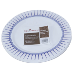 Rosymoment Premium Quality Plastic Dinner Plate 10-Inch, Set Of 10 Pieces, Light-Weight 48Grams