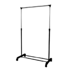 Leostar Single Garment Rack, Silver