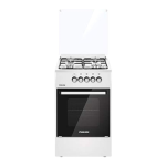 4 Burner Gas Cooker U2110N10 White