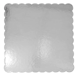 Rosymoment Square Silver Cake Board 8Inch ,10 Piece Set 20x20