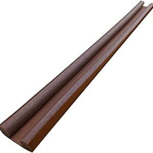 Smart Saver PVC Soundproof Under Door Twin Draft Stopper, 36-inch, Brown