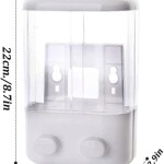 Soap Dispenser, 500ml, White/Clear