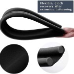 Stekka Door Draft Stopper, Black