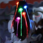 Hellodiy Flashing Optics Led Lights Hair Clips & Pins, Multicolour, 16 Pieces