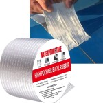 2 in 1 Aluminum Foil Butyl Tape, 6.4 sq.ft