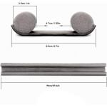 Smart Saver Under Door Draft Stopper, 3 Pieces, Grey