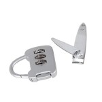 Taqdeer 713B-2 3 Digit Zinc Alloy Resettable Combination Code Locks Password Padlock and a Nail clipper Silver