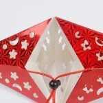 5 PCS 30 CM Star Paper Hanging Lampshade Lantern 3D Paper Star Hanging Decoration Star Light Paper Lanterns for Ramadan