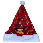 Traditional Extra Thicken Classic Christmas Hat 12 Pieces, 30x41cm, Red