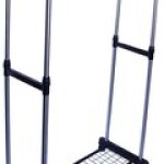 Leostar CD 1203 Double Pole Telescopic Clothes Hanger, Black, W 86.0 x H 22.2 x L 7.6 cm