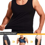 Sweat Sauna Vest for Men, S/M, Black