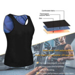 Sweat Sauna Vest for Men, S/M, Black