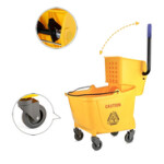 Plastic Cleaning Trolley Winger Mop Bucket, 20 Liter ,Yellow