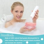 Silicone Shower Brush Body Brush Massage Exfoliating Bath Shower Brush With Soap Dispenser for Children Men Women