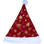 Christmas Santa Hat 12 Pieces, 29x39cm, Multicolour