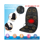 Massage Full Size Seat Topper Back And Neck Massager With Soothing Heat Function