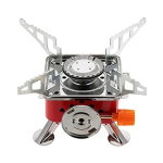 Portable Gas Stove Square-Shaped Gas Butane Burner Camping Stove Folding Furnace Stove travelling Stainless Steel Cooking Stove