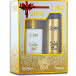 Non Alcoholic Golden Dust 2 Pieces Perfume Gift Set For Unisex - Eau De Parfum 100ml & Perfume Body Spray 75ml