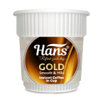 Hans Gold Smooth & Mild Instant Coffee In Cup, 6 Cups Box