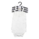 Babies' Pack of 3 Sleeveless Bodysuits (under wears) Sizes from 0-24 Months, 100% Cotton Collection ? White.