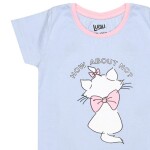 Luqu 2 Piece Toddler Kids Cotton Pyjama Set Sleepwear, Short Sleeve T-Shirt, Pink Bow