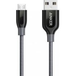 PowerLine+ Data Sync Micro USB Charging Cable Grey