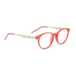 Women's Oval Gun Metal Eyeglasses Frame