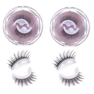 2Pcs Self-adhesive False Eyelashes,Long