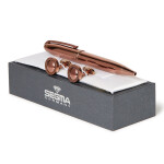 Pen And Cufflinks Set Brown