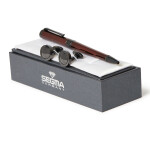 Pen And Cufflinks set brown