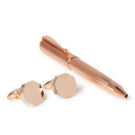 Pen And Cufflinks Set rosegold