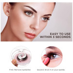 2Pcs Self-adhesive False Eyelashes,Long