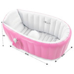 Baby Inflatable Bathtub,Portable Infant Toddler Bathing Tub Non Slip Travel Bathtub Mini Air Swimming Pool Kids Thick Foldable Shower Basin