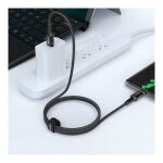 USB-C Aluminum Alloy Charging Data Cable Black