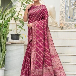 Raw silk banarasi Saree