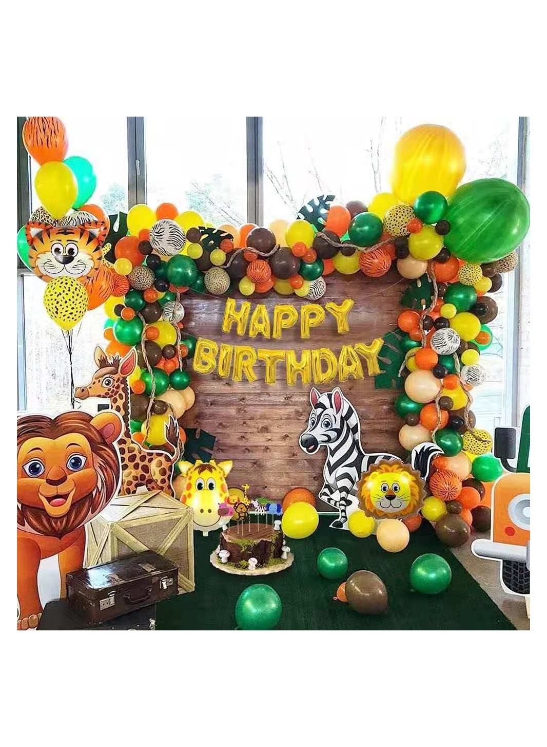 Safari Theme Party Supplies, Balloon Garland Arch Kit, Tropical Party 