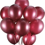 Rosymoment Metallic Balloon Coffee 12 Inch  40-Piece Set