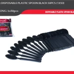 Cocktail 2500 count black spoons heavy duty cocktail disposable plastic spoons tablespoon black (50x50)