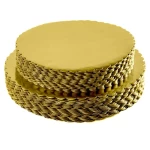 Rosymoment gold  cake board combo pack 3 pieces set of 10 inch 8 inch 6 inch