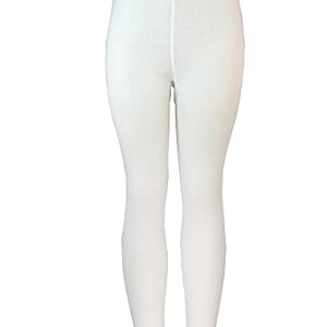 Full Length inner Leggings Cotton 100% with Elasticized Waistband Women white