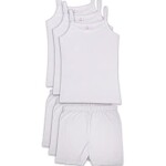 Camisole and shorts for girls 3 sets (Underwear, White, Cotton 100%)